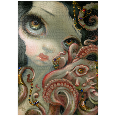 Darstellung des Puzzle Motivs puzzleplate Jeweled Octopus - Jasmine Becket-Griffith 1000 Puzzle