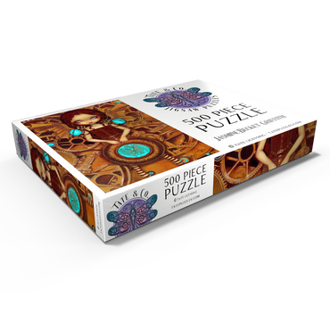 Darstellung des Puzzle Motivs Mechanical Steampunk Angel I - Jasmine Becket-Griffith 500 Puzzle Schachtel Ansicht1