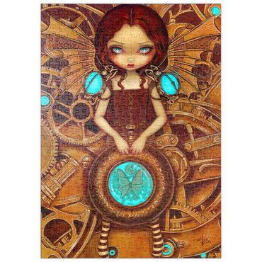 Darstellung des Puzzle Motivs puzzleplate Mechanical Steampunk Angel I - Jasmine Becket-Griffith 500 Puzzle