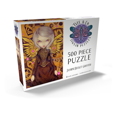 Darstellung des Puzzle Motivs Mechanical Steampunk Angel II - Jasmine Becket-Griffith 500 Puzzle Schachtel Ansicht2
