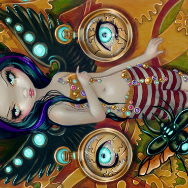 Darstellung des Puzzle Motivs Mechanical Steampunk Angel III - Jasmine Becket-Griffith 1000 Puzzle 3D Modell