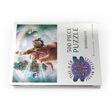 Darstellung des Puzzle Motivs Sloth Cat and Llama Christmas Companions - Random Galaxy 500 Puzzle Schachtel Ansicht3