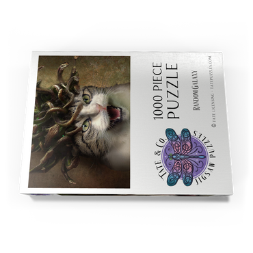 Darstellung des Puzzle Motivs Meowdusa Vintage Medusa Cat - Random Galaxy 1000 Puzzle Schachtel Ansicht3