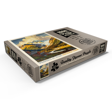 Darstellung des Puzzle Motivs Wrangell-St. Elias National Park: Shady Valley 1000 Puzzle Schachtel Ansicht1