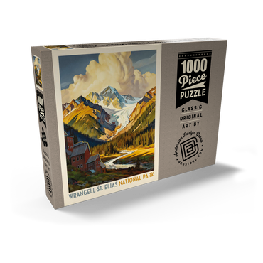 Darstellung des Puzzle Motivs Wrangell-St. Elias National Park: Shady Valley 1000 Puzzle Schachtel Ansicht2