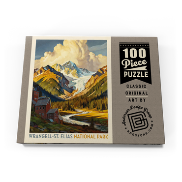 Darstellung des Puzzle Motivs Wrangell-St. Elias National Park: Shady Valley 100 Puzzle Schachtel Ansicht3