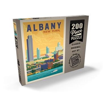 Darstellung des Puzzle Motivs Albany, New York 200 Puzzle Schachtel Ansicht2