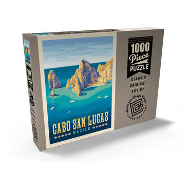 Darstellung des Puzzle Motivs Cabo San Lucas Mexico – El Arco Rock Formations and Turquoise Sea 1000 Puzzle Schachtel Ansicht2