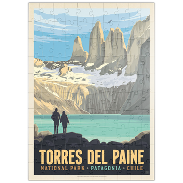 Darstellung des Puzzle Motivs puzzleplate Chile: Torres del Paine National Park (Patagonia) 100 Puzzle