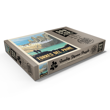 Darstellung des Puzzle Motivs Chile: Torres del Paine National Park (Patagonia) 500 Puzzle Schachtel Ansicht1