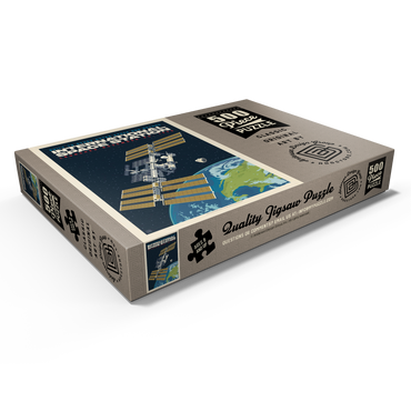 Darstellung des Puzzle Motivs NASA: 1998 International Space Station 500 Puzzle Schachtel Ansicht1