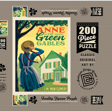 Darstellung des Puzzle Motivs Anne Of Green Gables: Lucy Maud Montgomery 200 Puzzle Schachtel 3D Modell