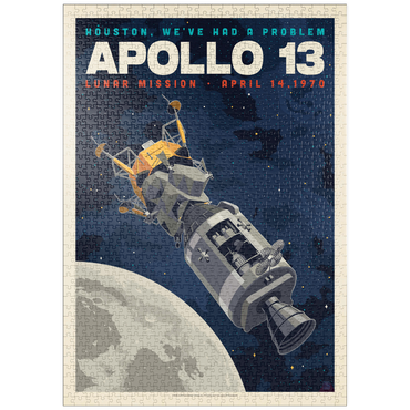 Darstellung des Puzzle Motivs puzzleplate NASA 1970: Apollo 13 1000 Puzzle