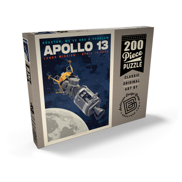 Darstellung des Puzzle Motivs NASA 1970: Apollo 13 200 Puzzle Schachtel Ansicht2