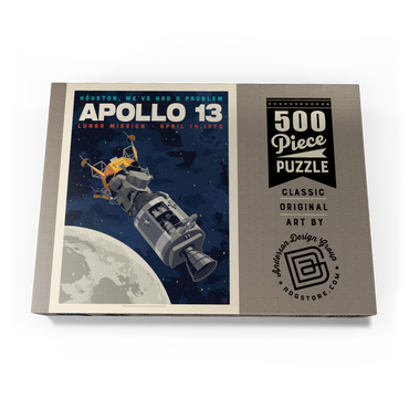Darstellung des Puzzle Motivs NASA 1970: Apollo 13 500 Puzzle Schachtel Ansicht3