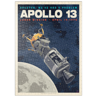Darstellung des Puzzle Motivs puzzleplate NASA 1970: Apollo 13 500 Puzzle