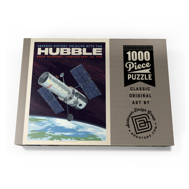 Darstellung des Puzzle Motivs NASA 1990: Hubble Space Telescope 1000 Puzzle Schachtel Ansicht3