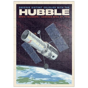 Darstellung des Puzzle Motivs puzzleplate NASA 1990: Hubble Space Telescope 100 Puzzle