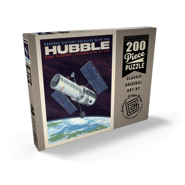 Darstellung des Puzzle Motivs NASA 1990: Hubble Space Telescope 200 Puzzle Schachtel Ansicht2