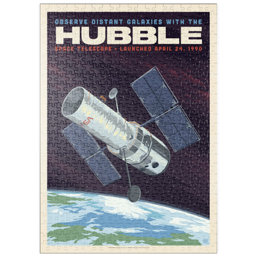 Darstellung des Puzzle Motivs puzzleplate NASA 1990: Hubble Space Telescope 500 Puzzle