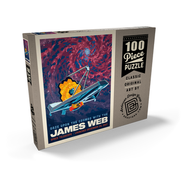 Darstellung des Puzzle Motivs NASA 2021: James Webb Space Telescope 100 Puzzle Schachtel Ansicht2