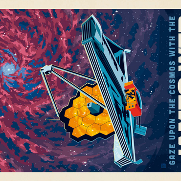 Darstellung des Puzzle Motivs NASA 2021: James Webb Space Telescope 200 Puzzle 3D Modell