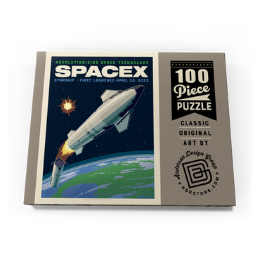 Darstellung des Puzzle Motivs SpaceX Starship: 2023 100 Puzzle Schachtel Ansicht3