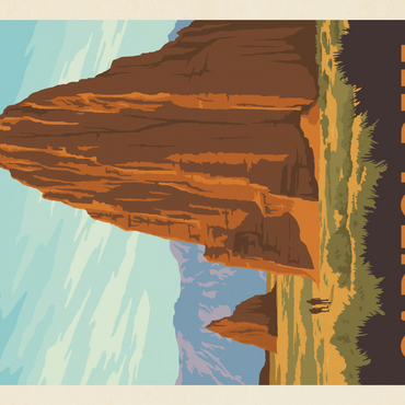 Darstellung des Puzzle Motivs Capitol Reef National Park: Cathedral Valley 1000 Puzzle 3D Modell