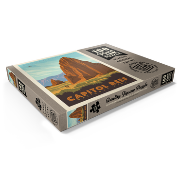 Darstellung des Puzzle Motivs Capitol Reef National Park: Cathedral Valley 100 Puzzle Schachtel Ansicht1