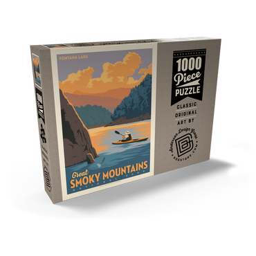 Darstellung des Puzzle Motivs Great Smoky Mountains National Park: Fontana Lake 1000 Puzzle Schachtel Ansicht2