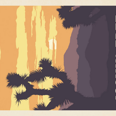 Darstellung des Puzzle Motivs Joshua Tree National Park 100 Puzzle 3D Modell