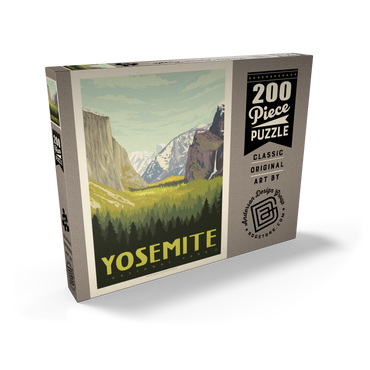 Darstellung des Puzzle Motivs Yosemite National Park: Valley View with El Capitan and Bridalveil Fall 200 Puzzle Schachtel Ansicht2