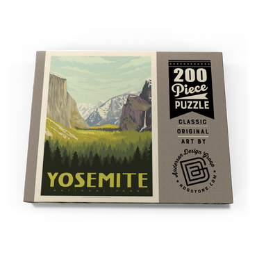 Darstellung des Puzzle Motivs Yosemite National Park: Valley View with El Capitan and Bridalveil Fall 200 Puzzle Schachtel Ansicht3