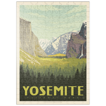 Darstellung des Puzzle Motivs puzzleplate Yosemite National Park: Valley View with El Capitan and Bridalveil Fall 200 Puzzle