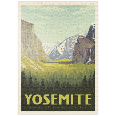 Darstellung des Puzzle Motivs puzzleplate Yosemite National Park: Valley View with El Capitan and Bridalveil Fall 500 Puzzle
