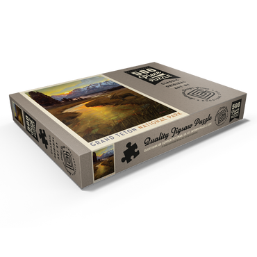 Darstellung des Puzzle Motivs Grand Teton National Park: Lone Moose 500 Puzzle Schachtel Ansicht1