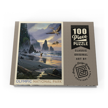 Darstellung des Puzzle Motivs Olympic National Park: Pelican Paradise 100 Puzzle Schachtel Ansicht3