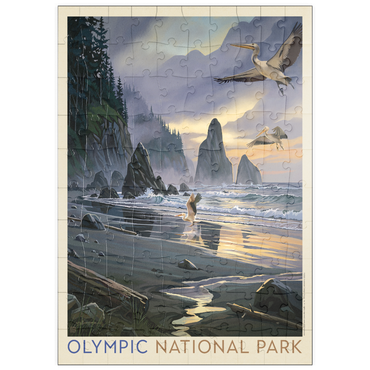 Darstellung des Puzzle Motivs puzzleplate Olympic National Park: Pelican Paradise 100 Puzzle