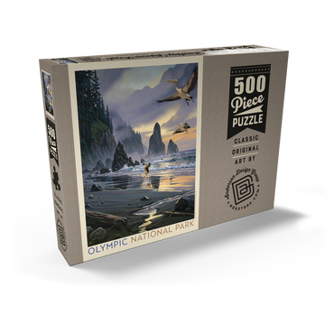 Darstellung des Puzzle Motivs Olympic National Park: Pelican Paradise 500 Puzzle Schachtel Ansicht2