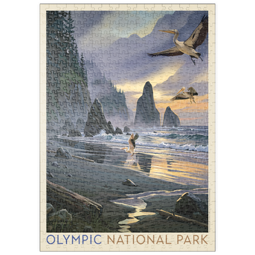 Darstellung des Puzzle Motivs puzzleplate Olympic National Park: Pelican Paradise 500 Puzzle