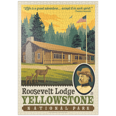Darstellung des Puzzle Motivs puzzleplate Yellowstone National Park: Roosevelt Lodge 1000 Puzzle