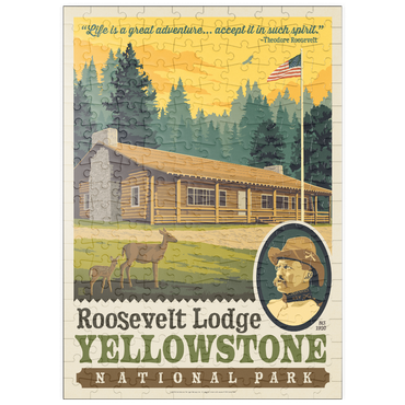 Darstellung des Puzzle Motivs puzzleplate Yellowstone National Park: Roosevelt Lodge 200 Puzzle