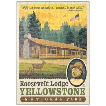 Darstellung des Puzzle Motivs puzzleplate Yellowstone National Park: Roosevelt Lodge 500 Puzzle