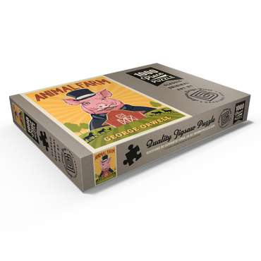 Darstellung des Puzzle Motivs Animal Farm: George Orwell 1000 Puzzle Schachtel Ansicht1