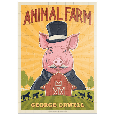Darstellung des Puzzle Motivs puzzleplate Animal Farm: George Orwell 100 Puzzle