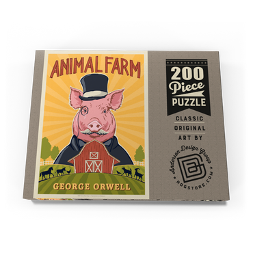 Darstellung des Puzzle Motivs Animal Farm: George Orwell 200 Puzzle Schachtel Ansicht3