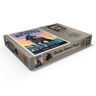 Darstellung des Puzzle Motivs Black Beauty: Anna Sewell 1000 Puzzle Schachtel Ansicht1