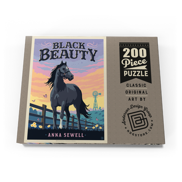 Darstellung des Puzzle Motivs Black Beauty: Anna Sewell 200 Puzzle Schachtel Ansicht3