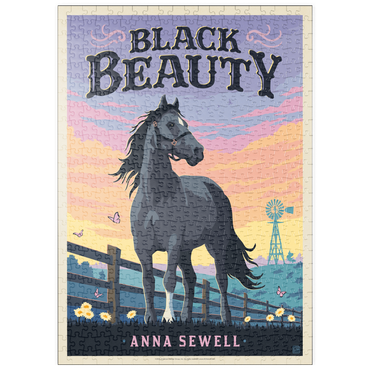 Darstellung des Puzzle Motivs puzzleplate Black Beauty: Anna Sewell 500 Puzzle