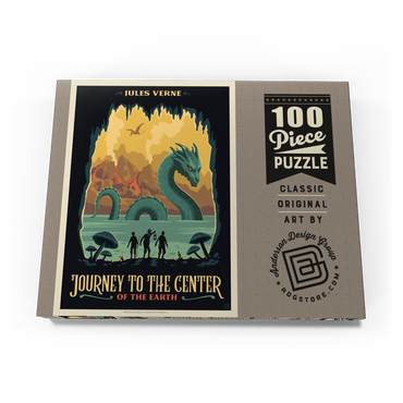 Darstellung des Puzzle Motivs Journey To The Center Of The Earth: Jules Vern 100 Puzzle Schachtel Ansicht3